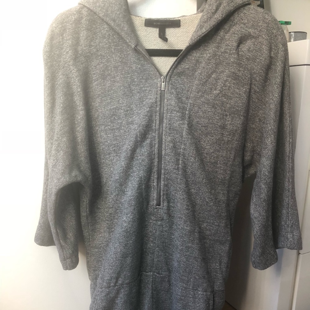 BCBG Sweater Romper with Hood - Size XS